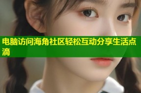 电脑访问海角社区轻松互动分享生活点滴