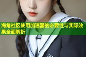 海角社区使用加速器的必要性与实际效果全面解析
