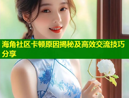 海角社区卡顿原因揭秘及高效交流技巧分享 第1张 海角社区卡顿原因揭秘及高效交流技巧分享 第1张