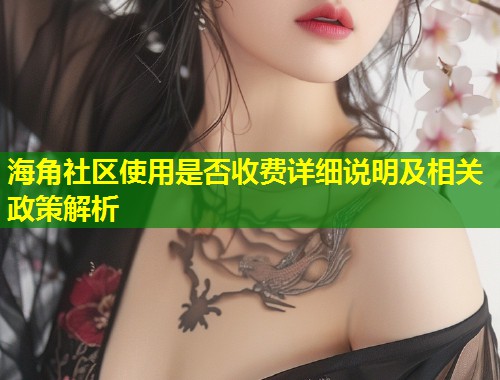 海角社区使用是否收费详细说明及相关政策解析  第1张
