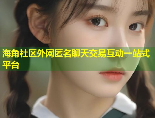 海角社区外网匿名聊天交易互动一站式平台  第1张